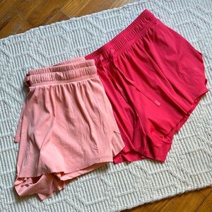 SET OF 2 Joylab Ribbed Flowy Shorts Size M/L